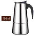 Edelstahl Espressokocher Mokka-Kaffeekanne 6/9/12 Tassen Espressomaker 300-600ML