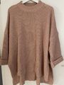 Oversize-Pullover mit Stehkragen und Schlitz 36 38 40