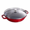 Staub - Wok mit Deckel 30cm Gusseisen 30cm Cherry Staub - Tegame