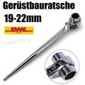 19mm/ 22mm Gerüstbauratsche Ratschen Schlüssel Doppel Nuss Gerüstknarre DHL