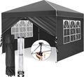 3x3m Wasserdicht Gartenzelt Faltpavillon Partyzelt Popup Zelt Outdoor Partyzelt