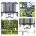 Trampolin Gartentrampolin Kinder Ø305/366cm mit Sicherheitsnetz Leiter TÜV-GS