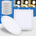 LED Panel 3W-24W Einbaustrahler Deckenleuchte Einbauleuchte flach Flur ultraslim