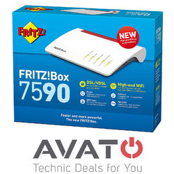 AVM FRITZBox 7590 VDSL DSL Supervectoring Gigabit Modem MESH WLAN MU-MIMO *TOP* Top Qualität von AVM / Neueste Firmware / DHL Versand