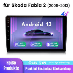 Android13 Carplay Für Skoda Fabia II 2008-2013 Autoradio GPS Navi BT DAB+ 6+128G