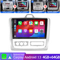 9" Android 13 Autoradio Für Ford Focus II MK2 2004-2011 4+64GB Carplay GPS NAVI
