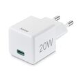 Hama Schnellladegerät USB-C 20W Lade Adapter Stecker Ladegerät Quick Charge Weiß