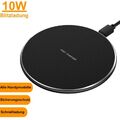 Induktive Ladegerät Qi Wireless Charger SCHNELL Ladestation Kabellos alle Handys