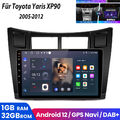 10.1" Autoradio Für Toyota Yaris XP90 2005-2012 Android 13 1+32GB Android 13 DAB