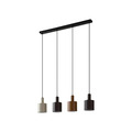 Lindby Hängeleuchte Ovelia schwarz/braun/beige Hängelampe Lampe Pendelleuchte944