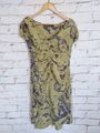 Ted Baker Damen Kleid Dress Gr. 2 D36 Grün Seide 