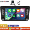 4+64G Carplay Android13 Autoradio Für Skoda Octavia Yeti Superb GPS Navi +Kamera