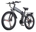 26" Elektrofahrrad Mountain MTB Falten E-Bike 800W Shimano Pedelec Citybike 40KM