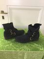 Stiefeletten, Leder,Anthrazit,GR 41, Top.