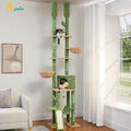 PETEPELA Kratzbaum Deckenhoch Katzen Katzenbaum Sisal Kletterbaum 216-285 cm XL