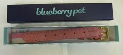 Neues Hunde Halsband "blueberry pet" Farbe: grau pink  Halsumfang: 38 - 46 cm