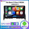 Android13 Carplay Autoradio GPS WIFI SWC Für Mercedes C Class W204 S204 2+64G BT