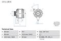 BOSCH Lichtmaschine Generator Lima 0 986 049 171 +132.58€ Pfand für BK KUGA C30