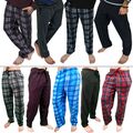 Herren weiche Thermo Fleece Lounge Hose Loungewear Jogginghose offener Saum Unterteil Krankenhaus