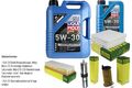 INSPEKTIONSKIT FILTER LIQUI MOLY ÖL 6L 5W-30 für BMW X3 F25 xDrive20d sDrive18d