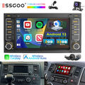 DVR Carplay Autoradio Android 13 2+32G GPS RDS +KAM Für W Touareg T5 Multivan V