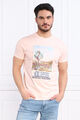 GUESS M3GI74 KA260 Ss Bsc Wüste Foto Tee T-Shirt Herren F61R Blush Cotton Mehr