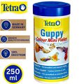 Tetra Guppy Colour Mini Flakes- Fischfutter Flockenfutter Aufzuchtflocken 250 ml