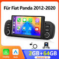 7"Android 13 Für FIAT PANDA 2012-2020 Autoradio Carplay GPS Navi BT 64GB +Kamera