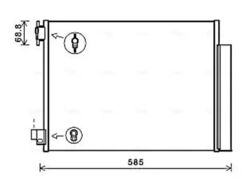 Kühler Klimaanlagen – Kondensator R 134a DAA5011D AVA QUALITY COOLING für DACIA