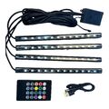 RGB LED Innenraumbeleuchtung Auto KFZ Ambiente Fußraumbeleuchtung mit Controller