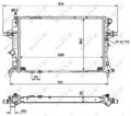 Kühler, Motorkühlung NRF 53898 für OPEL