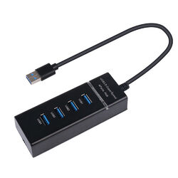 USB 3.0 HUB Verteiler Splitter Adapter Superspeed Datenhub 4/7 Port f. Laptop PC