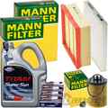 MANN INSPEKTIONSPAKET+5L FUCHS 5W-40 MOTORÖL passend für OPEL CORSA D 1.0-1.4