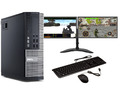 FCS ULTRA SCHNELL Gaming PC Bundle Intel Core i7 16GB 1TB Win10 GT710 DUAL BILDSCHIRM