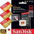 SanDisk Extreme micro SD Speicherkarte 32GB 64GB 128GB 256GB 4K UHD Class10