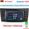 Carplay Für Mercedes Benz CLS E-Class W211 W219 Autoradio Android13 GPS NAVI DAB