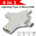 1TB 4in1 USB 3.0 Flash Drive Speicherstick für iPhone Samsung Android Type-C PC