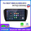 Carplay Android 13 Für Seat Ibiza IV 6J Autoradio SWC RDS GPS NAVI BT DAB+ 4+64G