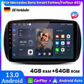 4+64GB Carplay Autoradio GPS NAVI DAB Für Mercedes Benz Smart Fortwo/Forfour 453