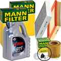 MANN INSPEKTIONSPAKET+5L FUCHS 5W-30 ÖL passend für BMW 1er F20 3er F30 80 4er