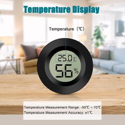 6X Digital Hygrometer Mini Thermometer Luftfeuchtigkeit Temperaturmesser Slim