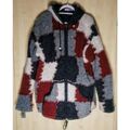 Patchwork Winterjacke Übergangsjacke aus Wolle Größe XXL