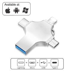 4in1 1TB 256GB USB 3.0 Flash Drive Speicherstick Für iPhone iPad OTG Android PC