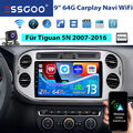 2+64G Für VW Tiguan 5N 2007-2016 Android 13 Autoradio GPS Navi Stereo RDS Kamera