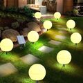 6x Solarleuchte Kugelleuchte Gartenlampe LED Gartendeko Außenlampe Kugel RGB