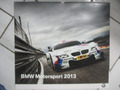 BMW Motorsport 2013 Kalender M3 GT M3 DTM Format 54x58cm Rarität