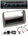 Kenwood Lenkrad Bluetooth DAB USB CD Autoradio für Fiat Panda 169 2007-2012 grau