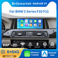 10.25" Android 14 8-Kern Autoradio CarPlay 64GB GPS Navi für BMW 5er F10 F11 CIC