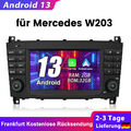 7" Android 13 Autoradio GPS Navi Für Mercedes Benz W203 C209 CLC BT DAB+ 2+32GB