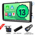 CAM+DAB+9" Android 13 VWA13 Autoradio GPS Navi CarPlay Für VW Golf Tiguan Touran